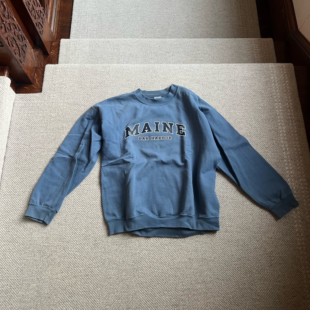 Gildan Maine - Bar Harbor Blue Sweatshirt